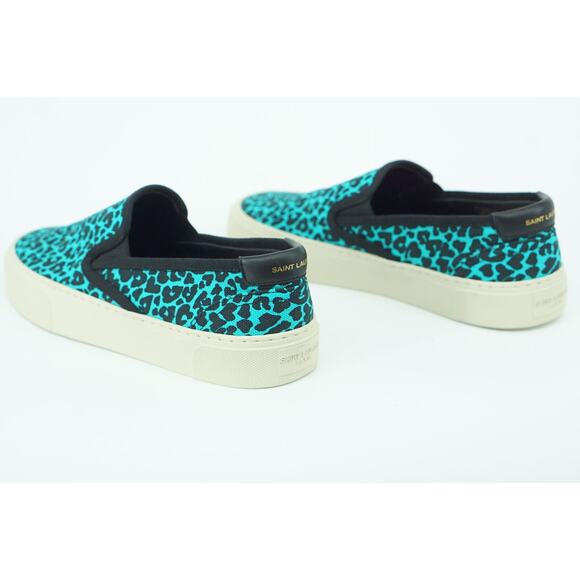 Saint Laurent YSL Womens Venice Low Top Slip On Flat Sneakers SZ 37.5 print $575 - Picture 5 of 11